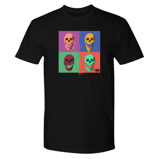 The Walking Dead Skull Pop Adult Short Sleeve T-Shirt