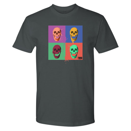 The Walking Dead Skull Pop Adult Short Sleeve T-Shirt