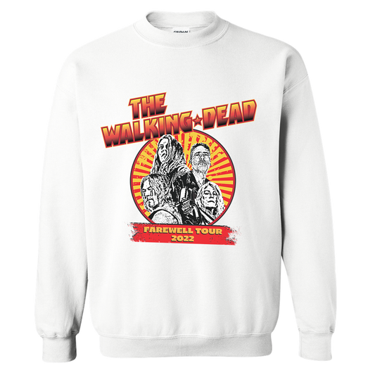 The Walking Dead Farewell Tour Band Fleece Crewneck Sweatshirt
