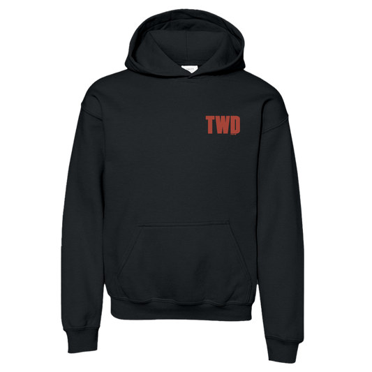 The Walking Dead Wings Sketch Kids Hooded Sweatshirt