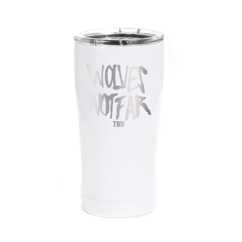 The Walking Dead Wolves Not Far Laser Engraved Tumbler