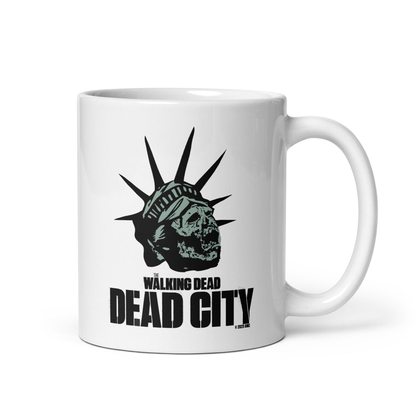 Dead City Liberty Zombie White Mug