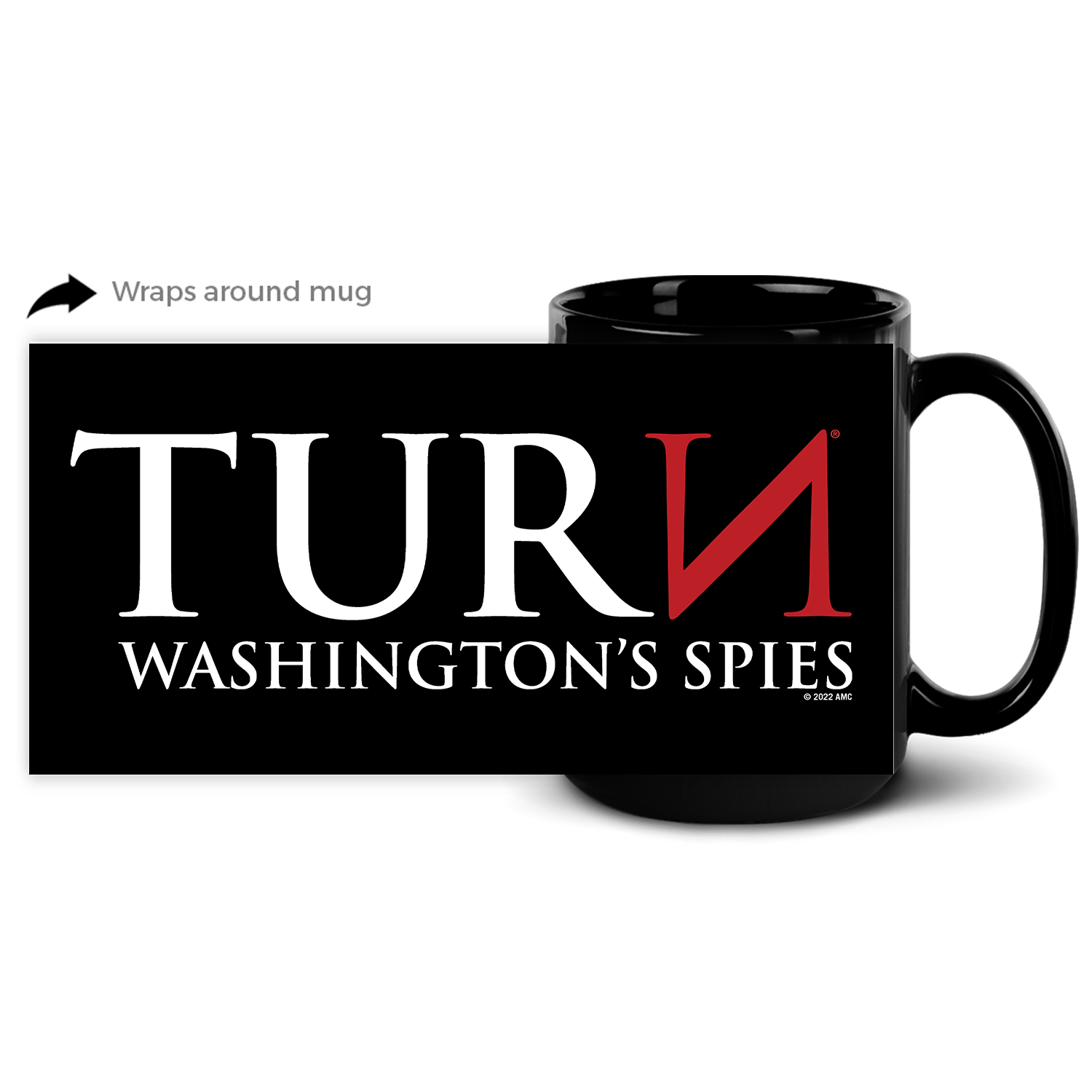 Turn: Washington's Spies Logo Black Mug