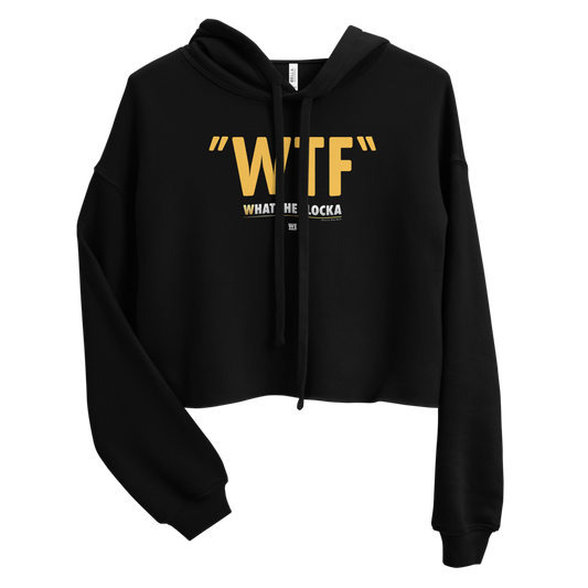 Waka & Tammy WTF Logo Women's Fleece Crop Sweatshirt