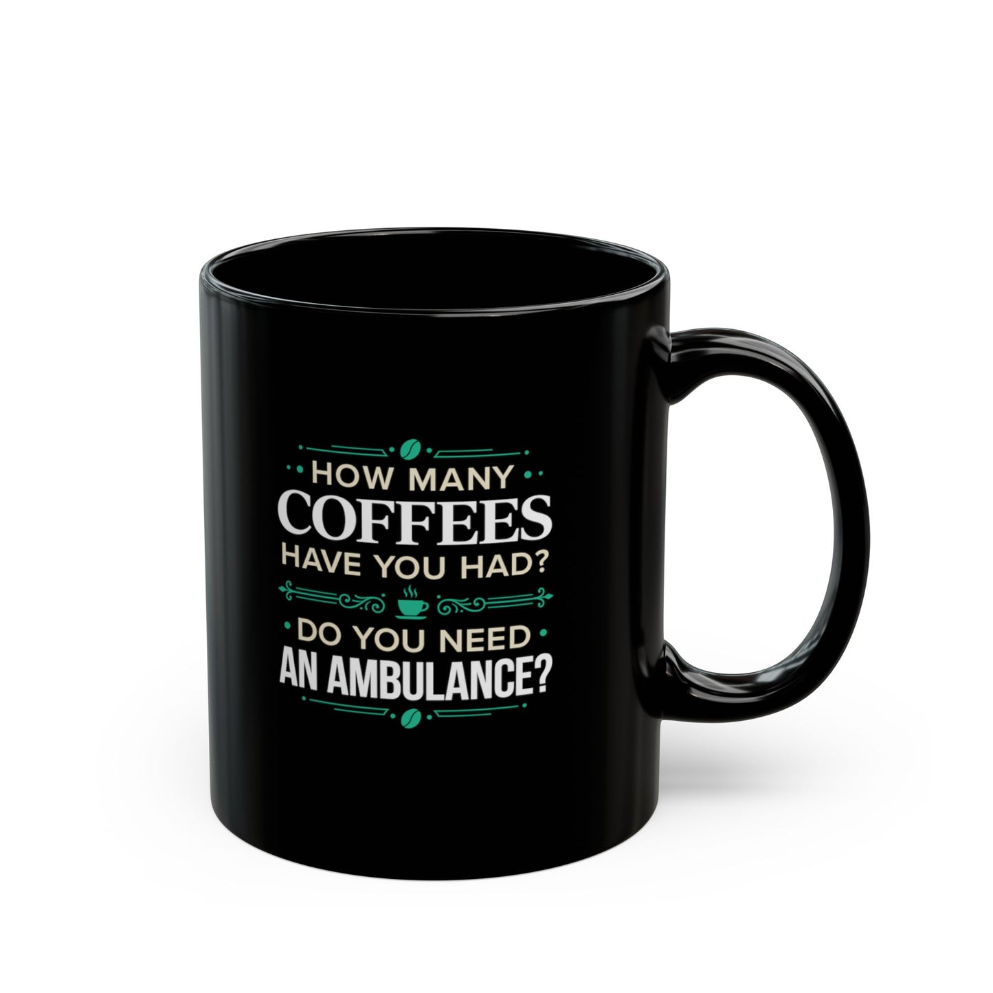 Irish Blood How Many Coffees Ceramic Mug