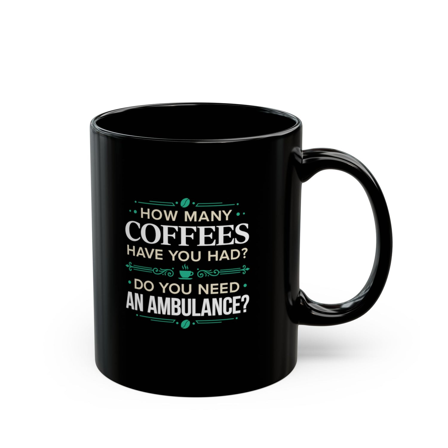 Irish Blood How Many Coffees Ceramic Mug
