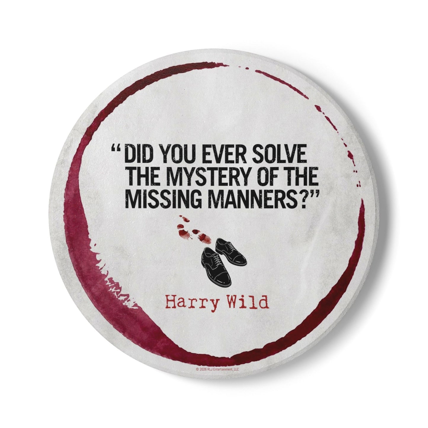 Harry Wild "Mystery Manners" Ceramic Coaster