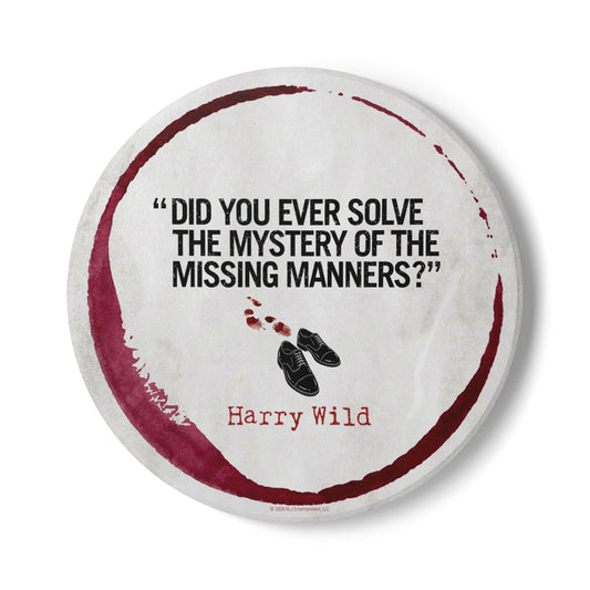 Harry Wild "Mystery Manners" Ceramic Coaster