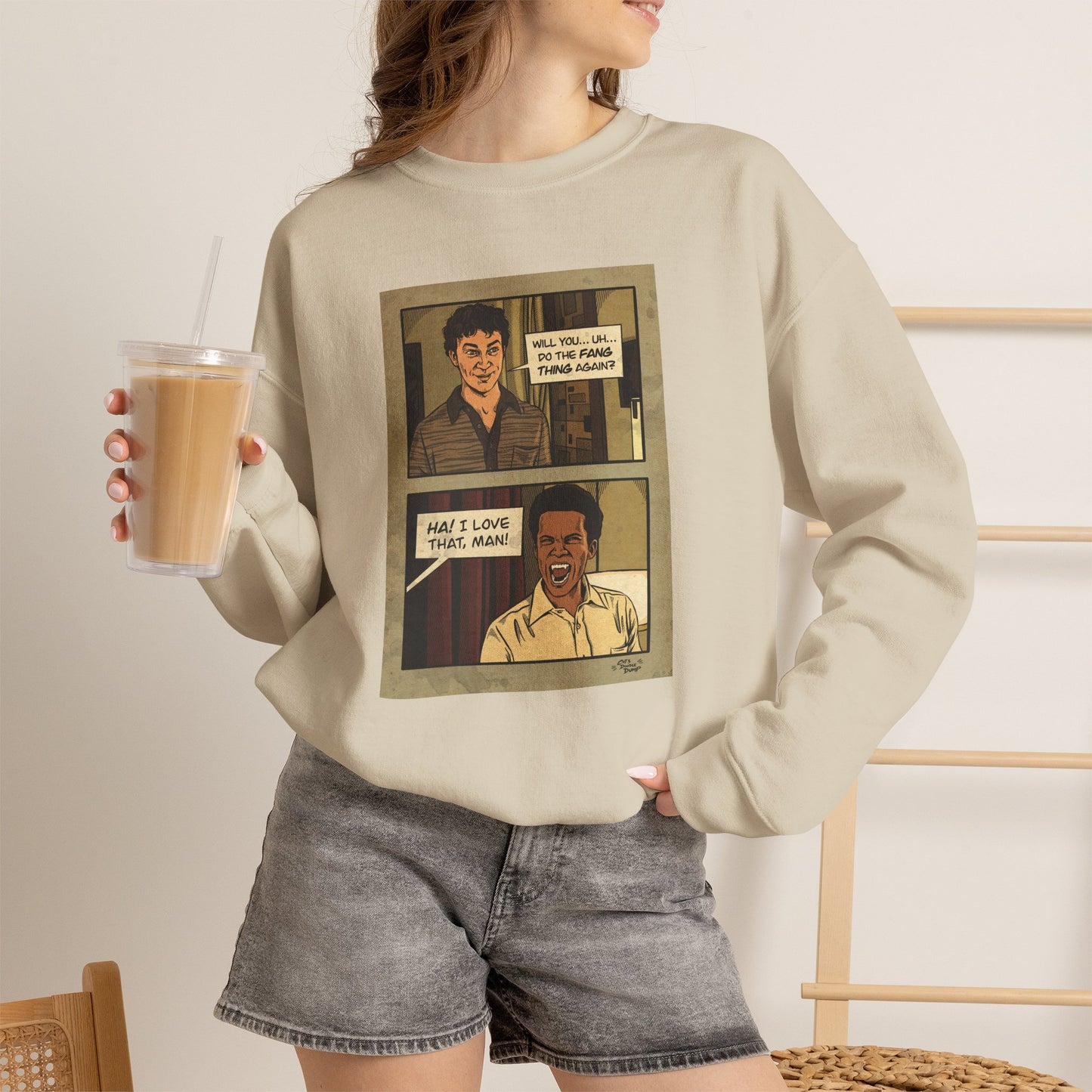 Interview With The Vampire x Cat’s Doodle Dump Fang Thing Crewneck Sweatshirt