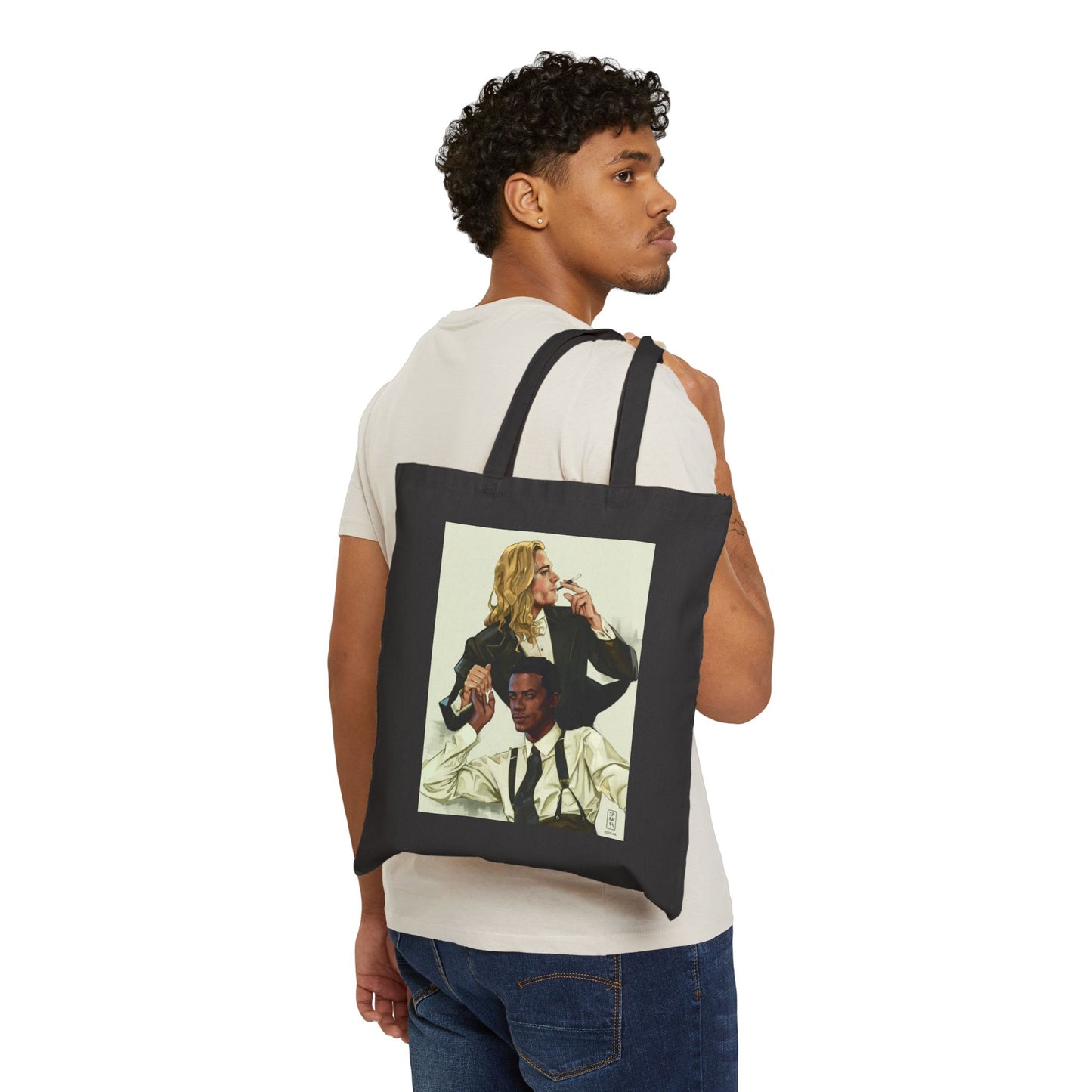 Interview With The Vampire x Zara H Art Loustat Cotton Tote Bag