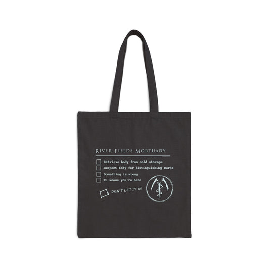 Mortuary Assistant Checklist Cotton Canvas Tote Bag