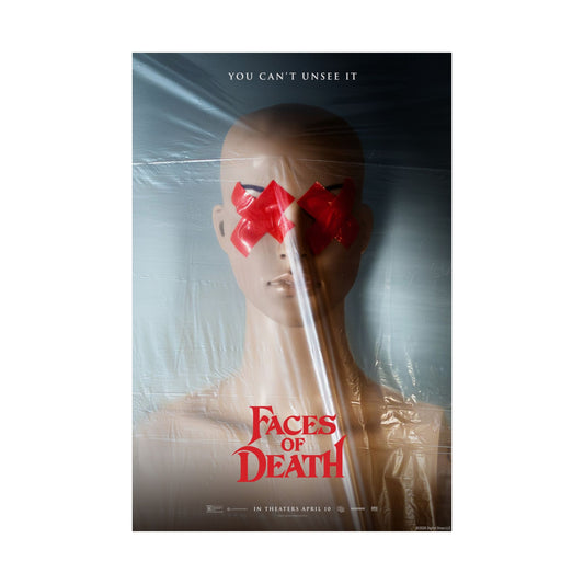 Faces of Death Red X Mannequin Key Art Poster