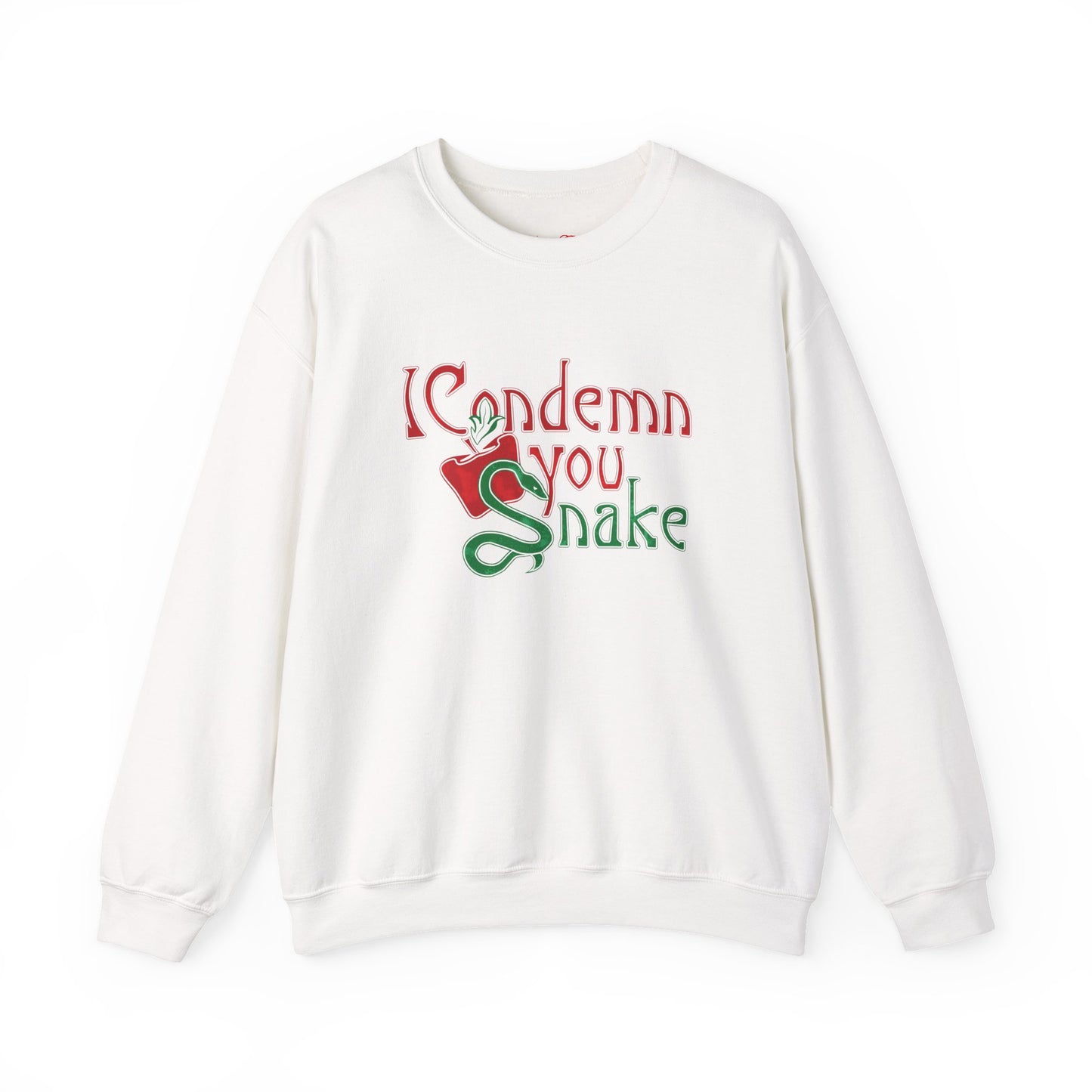 Forbidden Fruits I Condemn You Snake Crewneck Sweatshirt