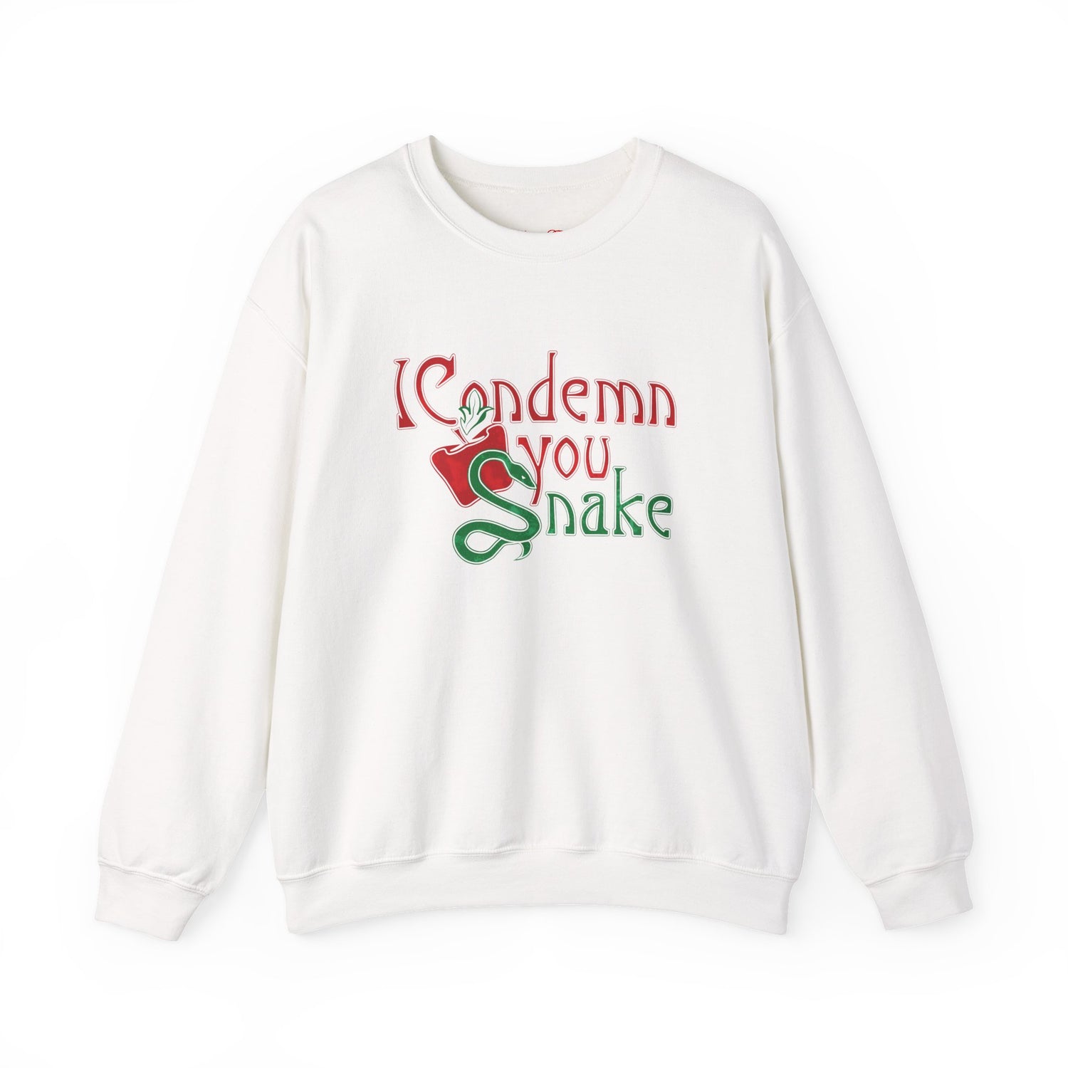 Forbidden Fruits I Condemn You Snake Crewneck Sweatshirt