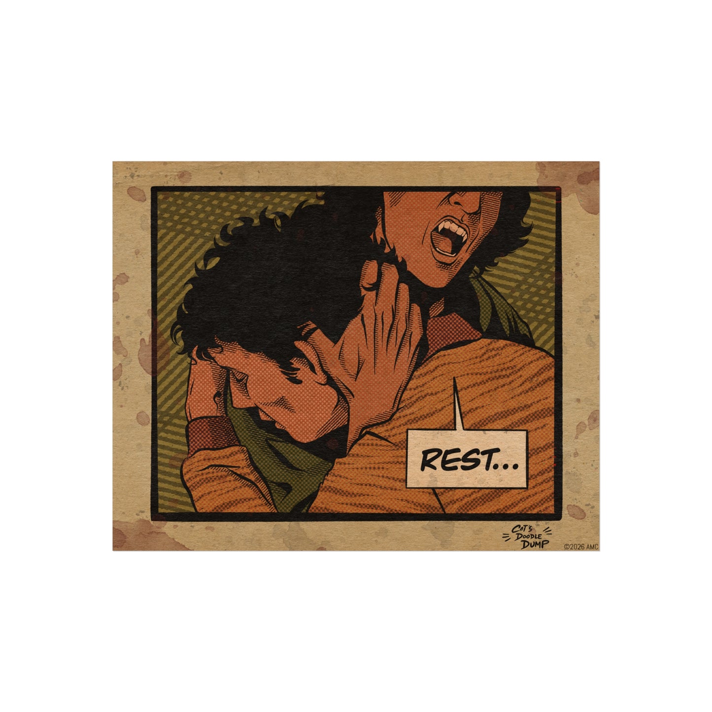Interview With The Vampire x Cat’s Doodle Dump Rest Fine Art Poster