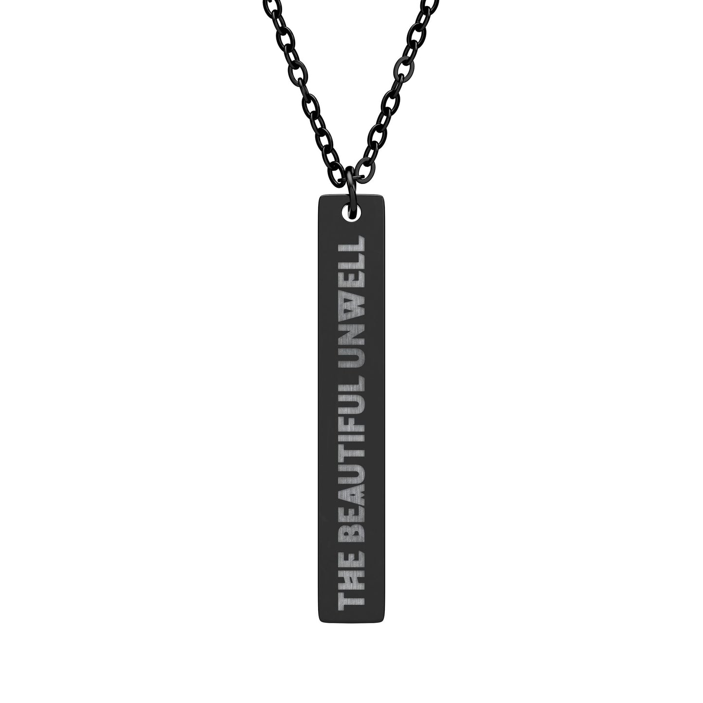 The Vampire Lestat Beautiful Unwell Engraved Necklace