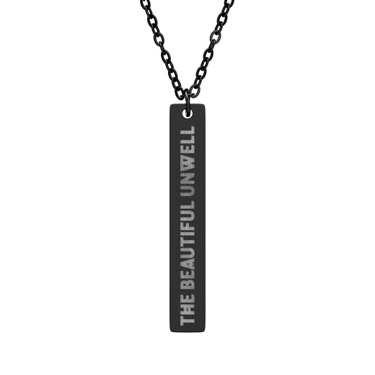 The Vampire Lestat Beautiful Unwell Engraved Necklace
