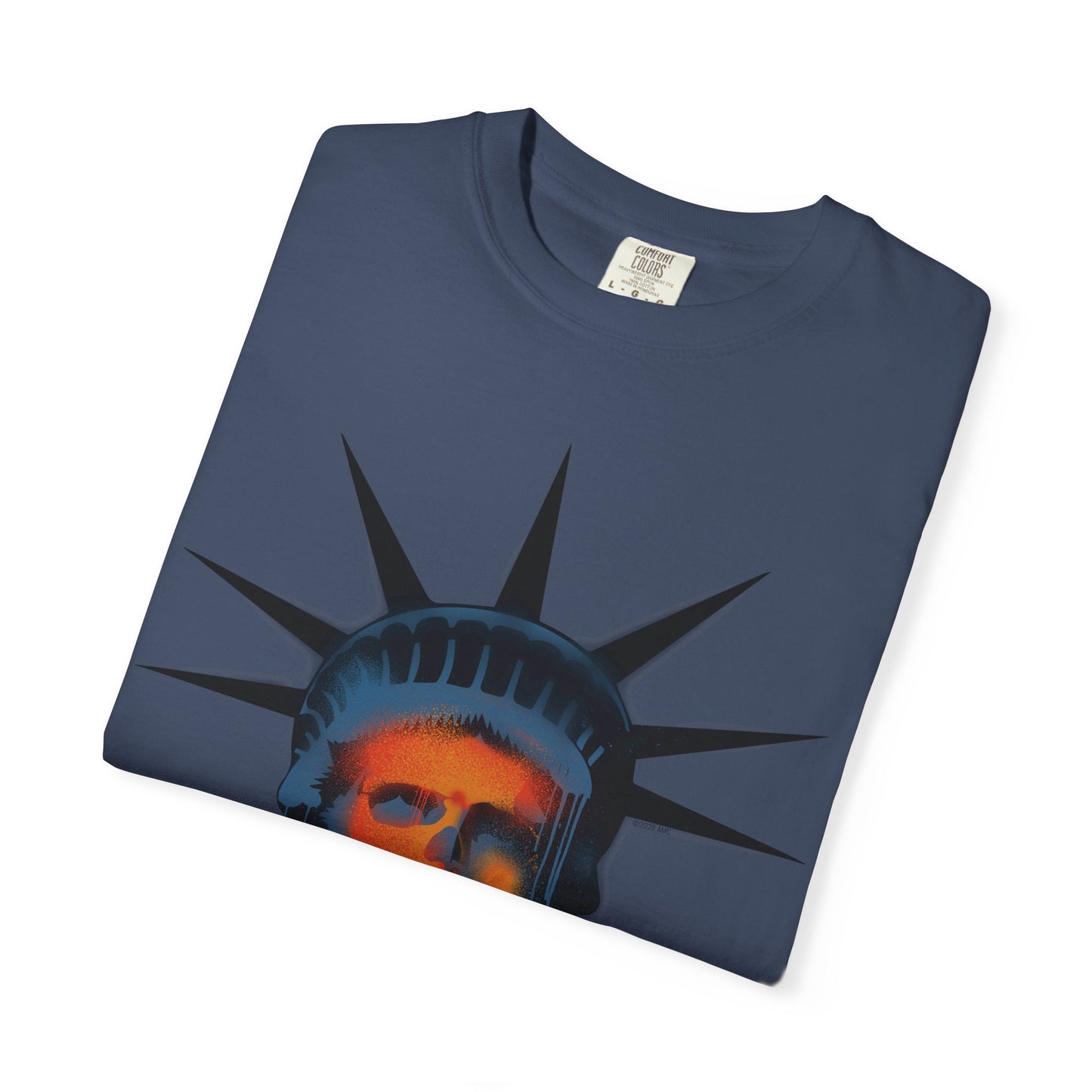 Dead City Liberty Graffiti Skull T-shirt