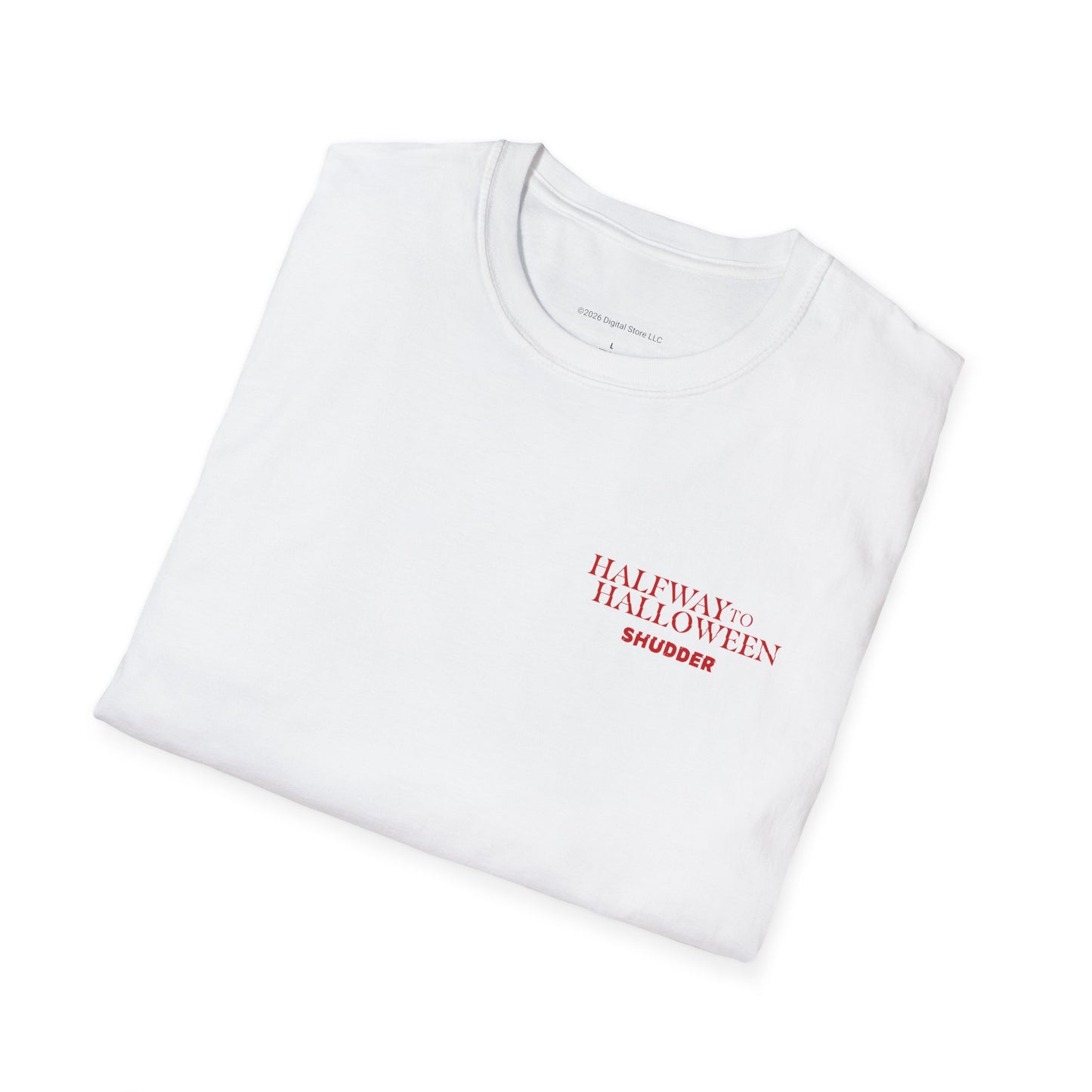 Shudder Halfway to Halloween Lawnmower Unisex Softstyle T-Shirt