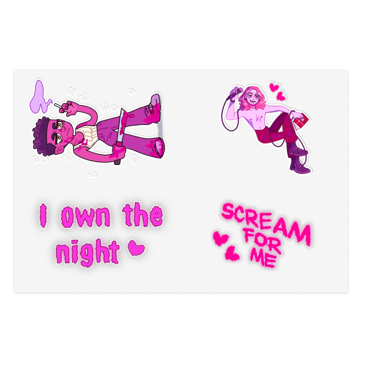 Interview With The Vampire x Very Merry Mart Louis & Lestat Sticker Sheets