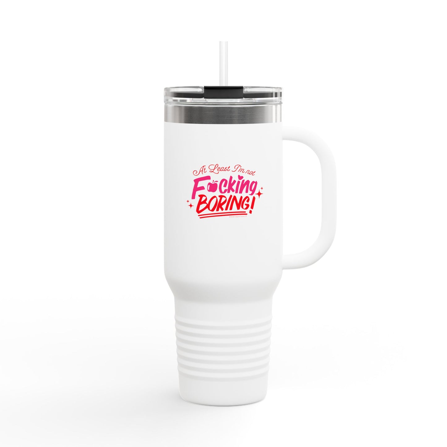 Forbidden Fruits Apple "At Least I'm not F*cking Boring" Insulated Tumbler, 40oz