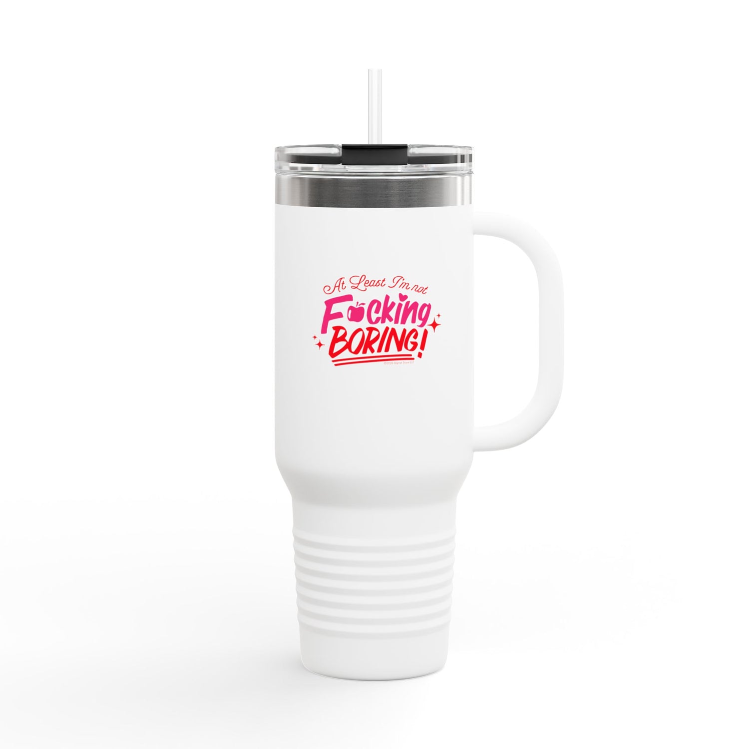 Forbidden Fruits Apple "At Least I'm not F*cking Boring" Insulated Tumbler, 40oz