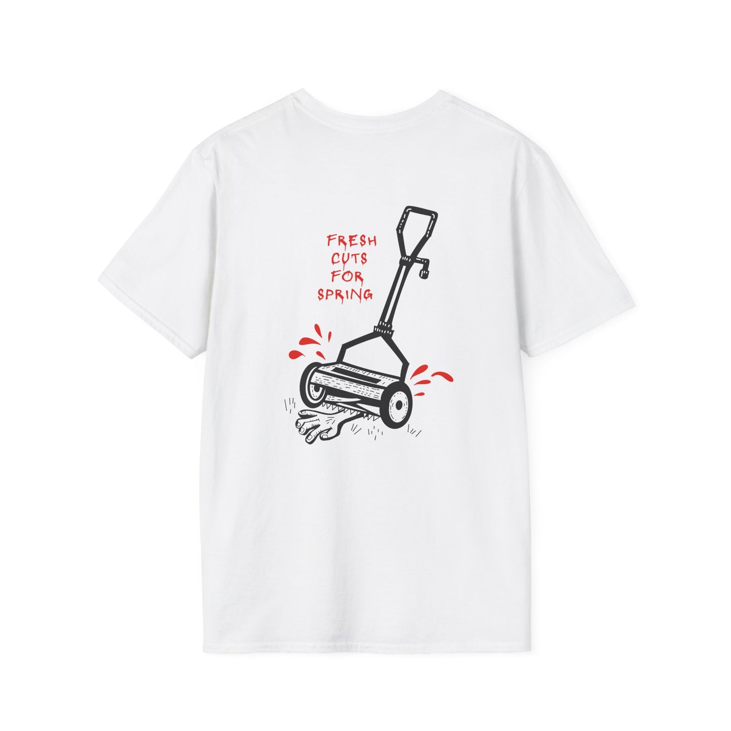 Shudder Halfway to Halloween Lawnmower Unisex Softstyle T-Shirt
