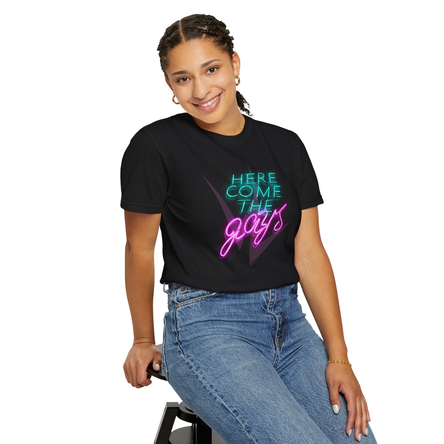 The Vampire Lestat Here Comes the Gays Neon Pride T-Shirt