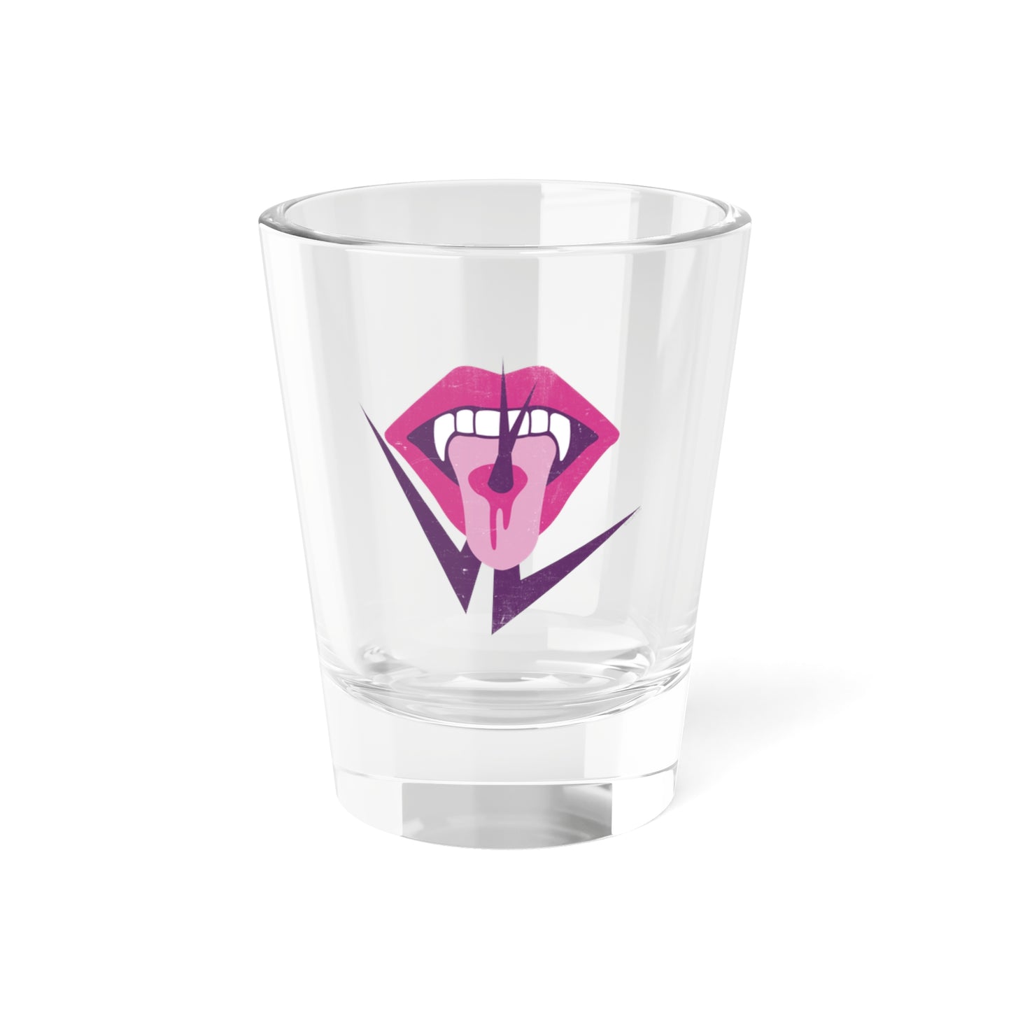 The Vampire Lestat Tongue and Fangs Logo Shot Glass