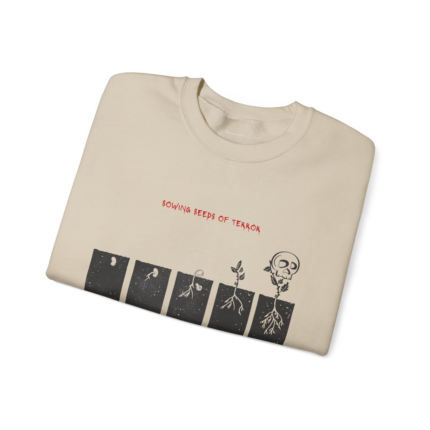 Halfway to Halloween Skull Plant Crewneck Sweatshirt