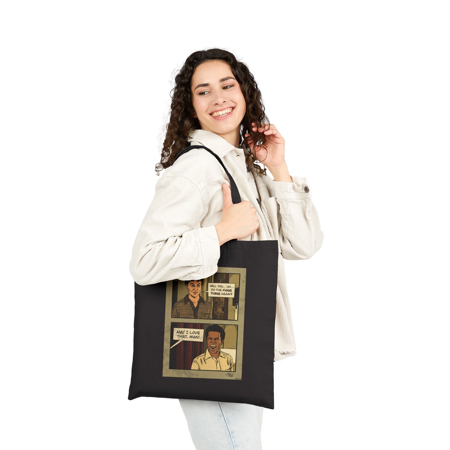 Interview With The Vampire x Cat’s Doodle Dump Fang Thing Cotton Tote Bag