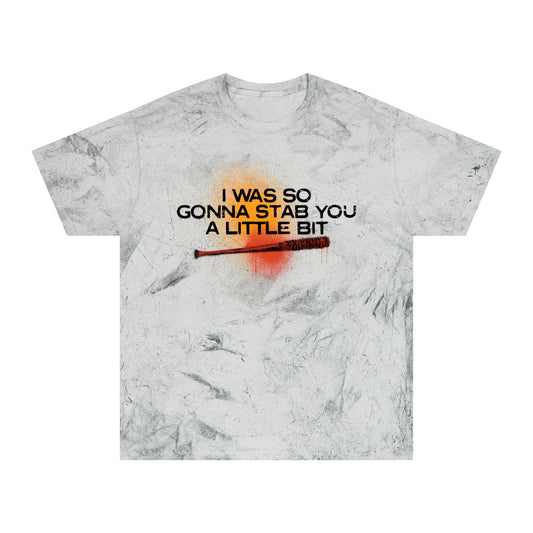 Dead City Negan Stab You Marbled Wash T-shirt