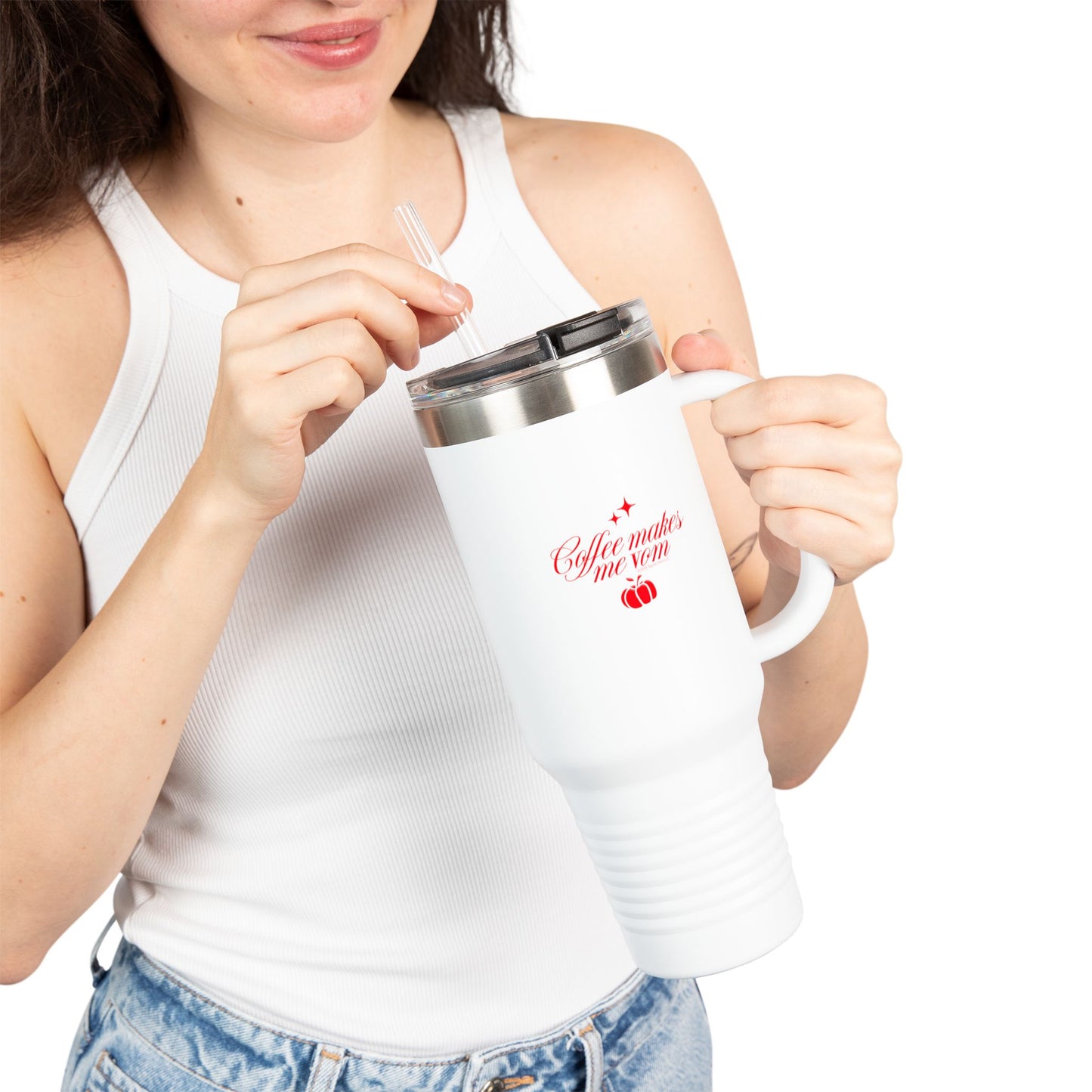 Forbidden Fruits Pumpkin Coffee Makes Me Vom Tumbler, 40oz