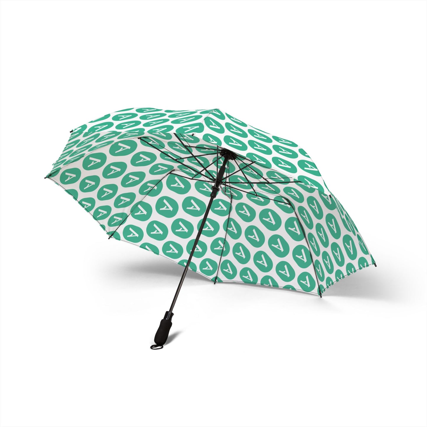Acorn TV Green All Over Compact Foldable Umbrella