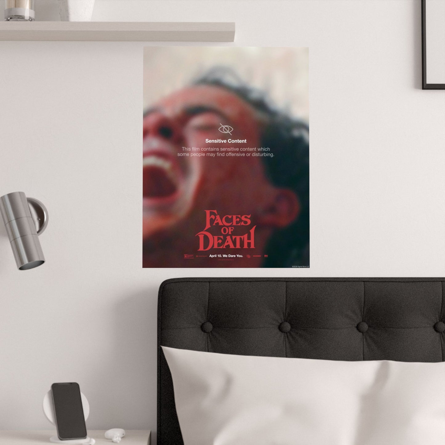 Faces of Death "Sensitive Content Warning" Arthur Key Art Poster