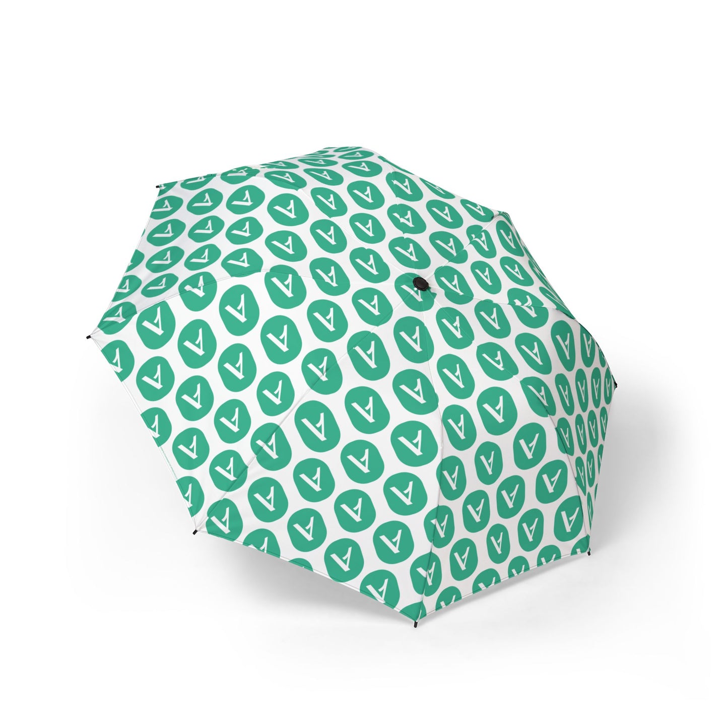 Acorn TV Green All Over Compact Foldable Umbrella
