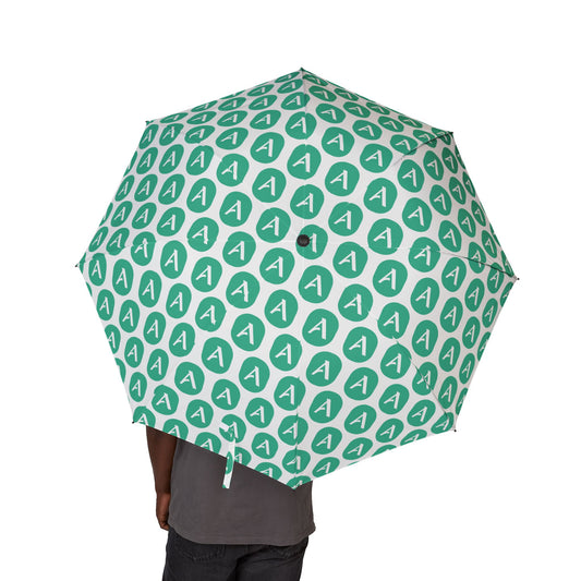 Acorn TV Green All Over Compact Foldable Umbrella