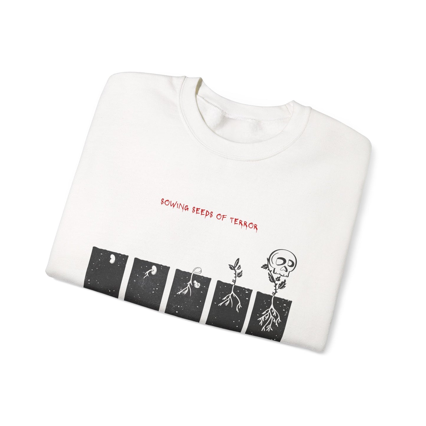 Halfway to Halloween Skull Plant Crewneck Sweatshirt