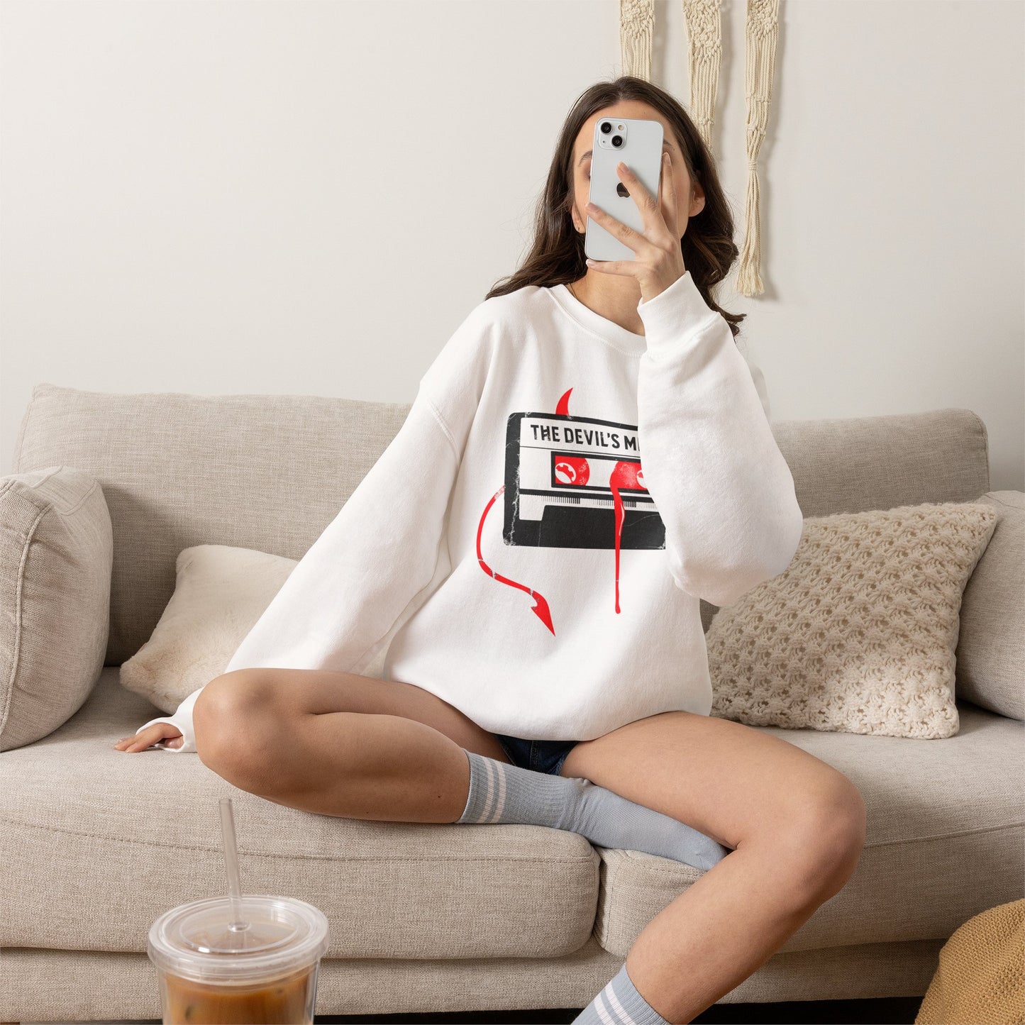 The Devil’s Minion Cassette Tape Crewneck Sweatshirt
