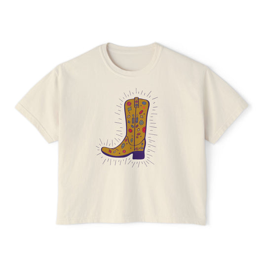 Forbidden Fruits Cowgirl Boot Boxy Tee