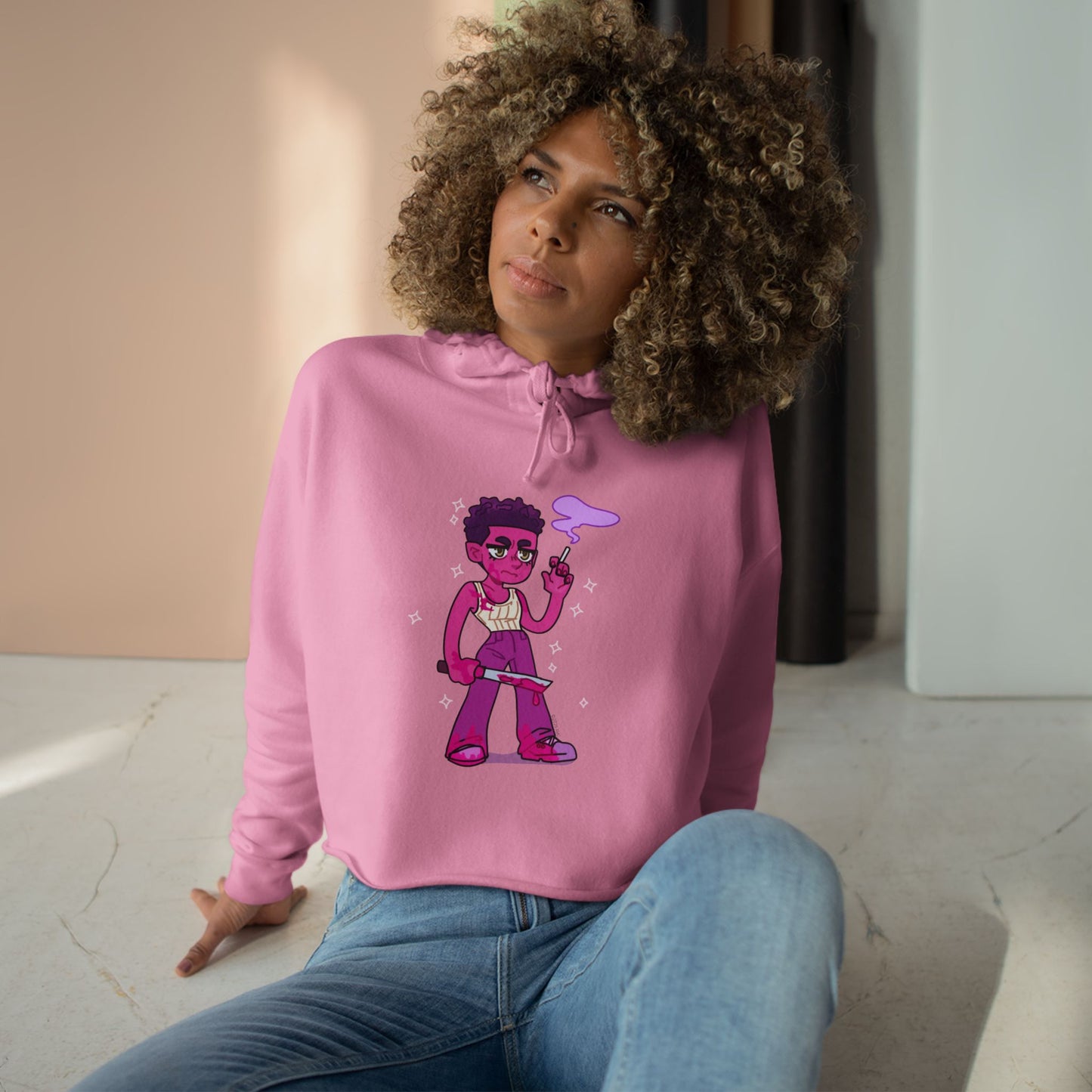 Interview With The Vampire x Very Merry Mart Louis Crop Hoodie