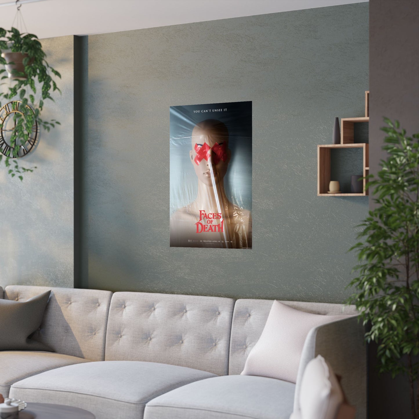 Faces of Death Red X Mannequin Key Art Poster