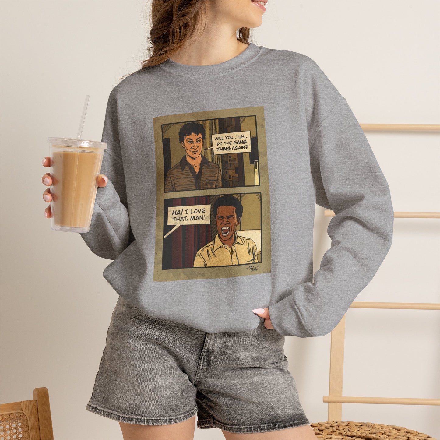 Interview With The Vampire x Cat’s Doodle Dump Fang Thing Crewneck Sweatshirt