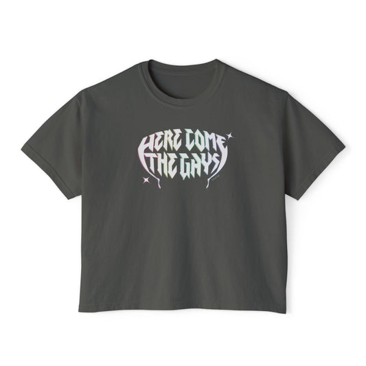 The Vampire Lestat Here Come the Gays Pride Boxy Tee Rainbow