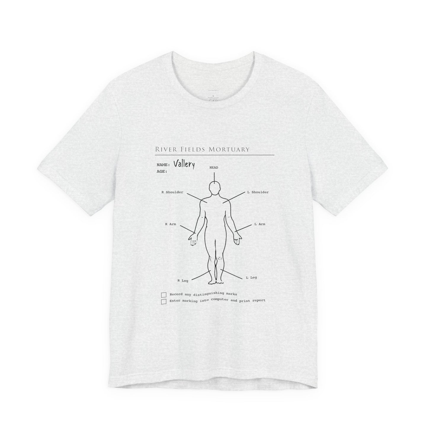 The Mortuary Assistant Clipboard Bella Canvas T-Shirt