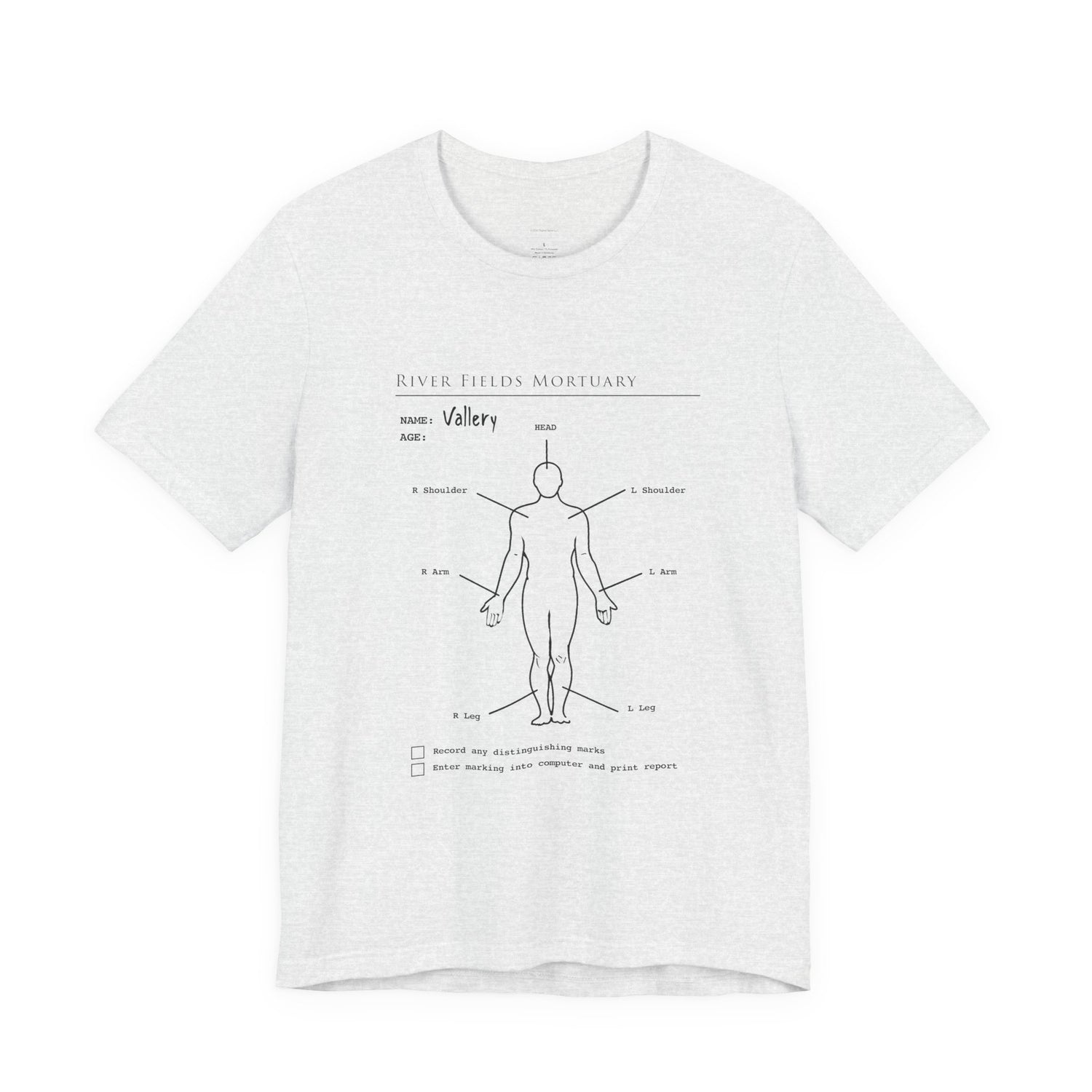 The Mortuary Assistant Clipboard Bella Canvas T-Shirt