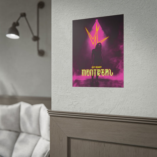 Montreal Concert Poster - 'Get Ready' Neon Rock Tour Rolled Poster-3