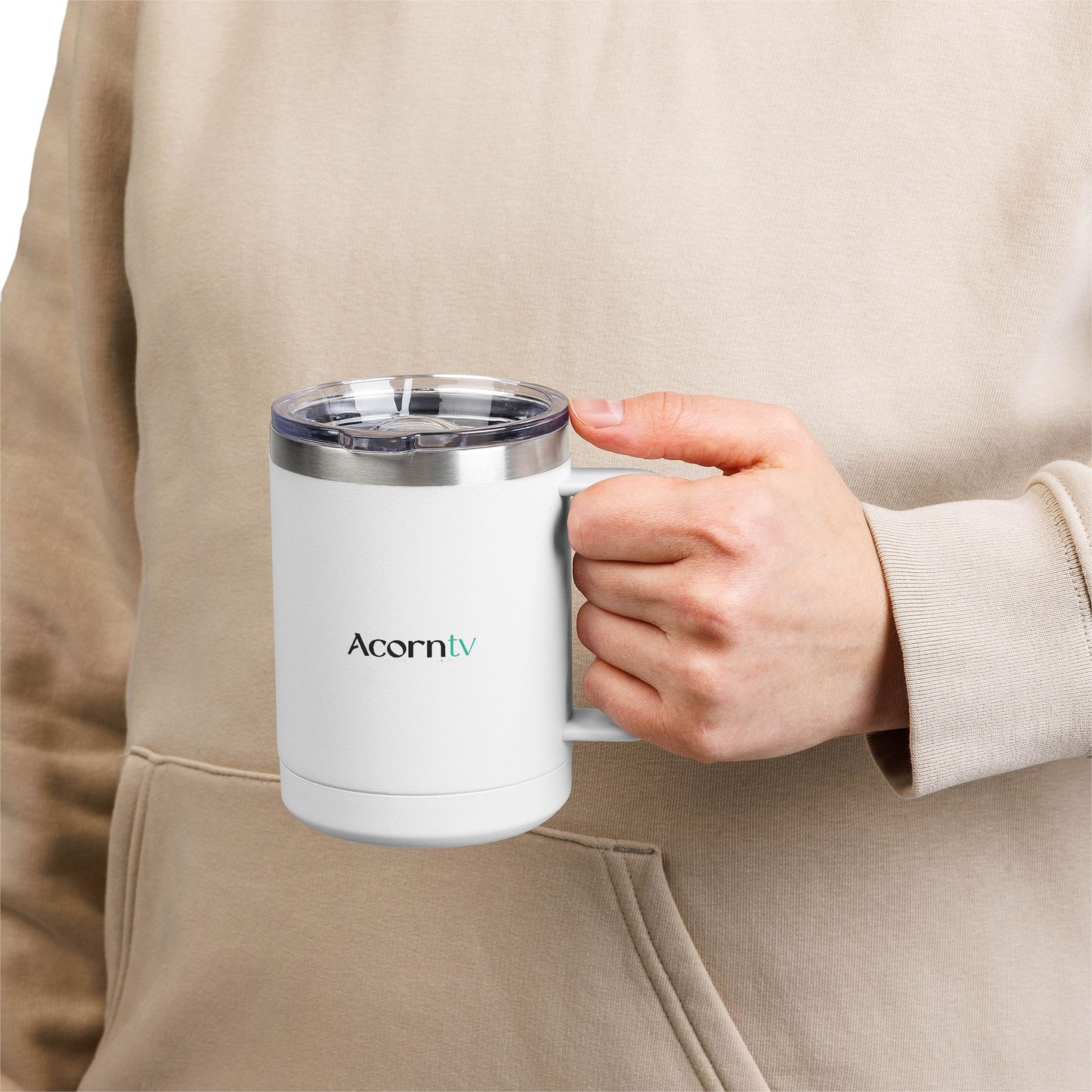 Acorn TV Armchair Detective 15oz Insulated Tumbler Mug