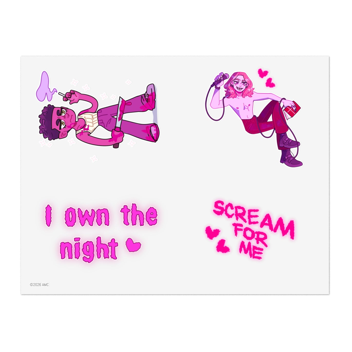 Interview With The Vampire x Very Merry Mart Louis & Lestat Sticker Sheets