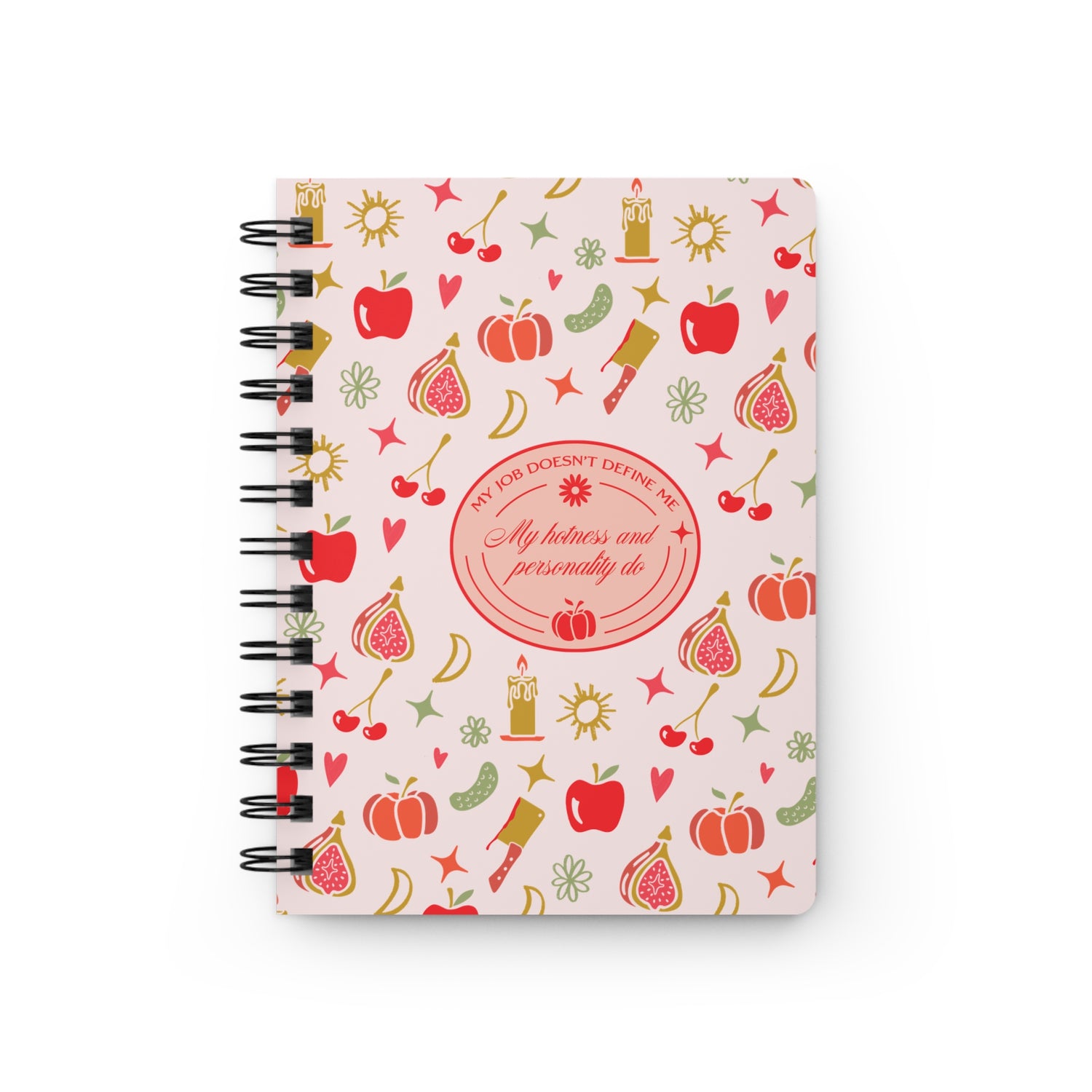 Forbidden Fruits Charm Pattern Spiral Bound Journal